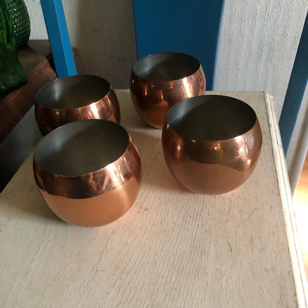 Vintage Copper Moscow Mule Cups